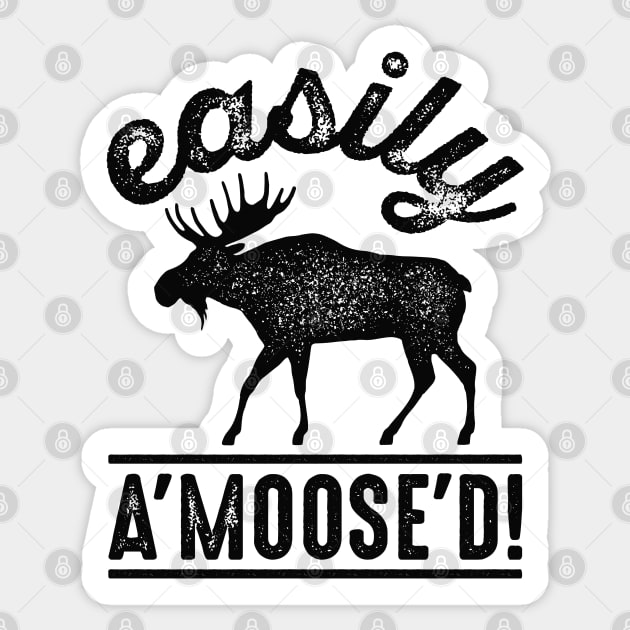 Easily A’Moose’D Sticker by Cherrific